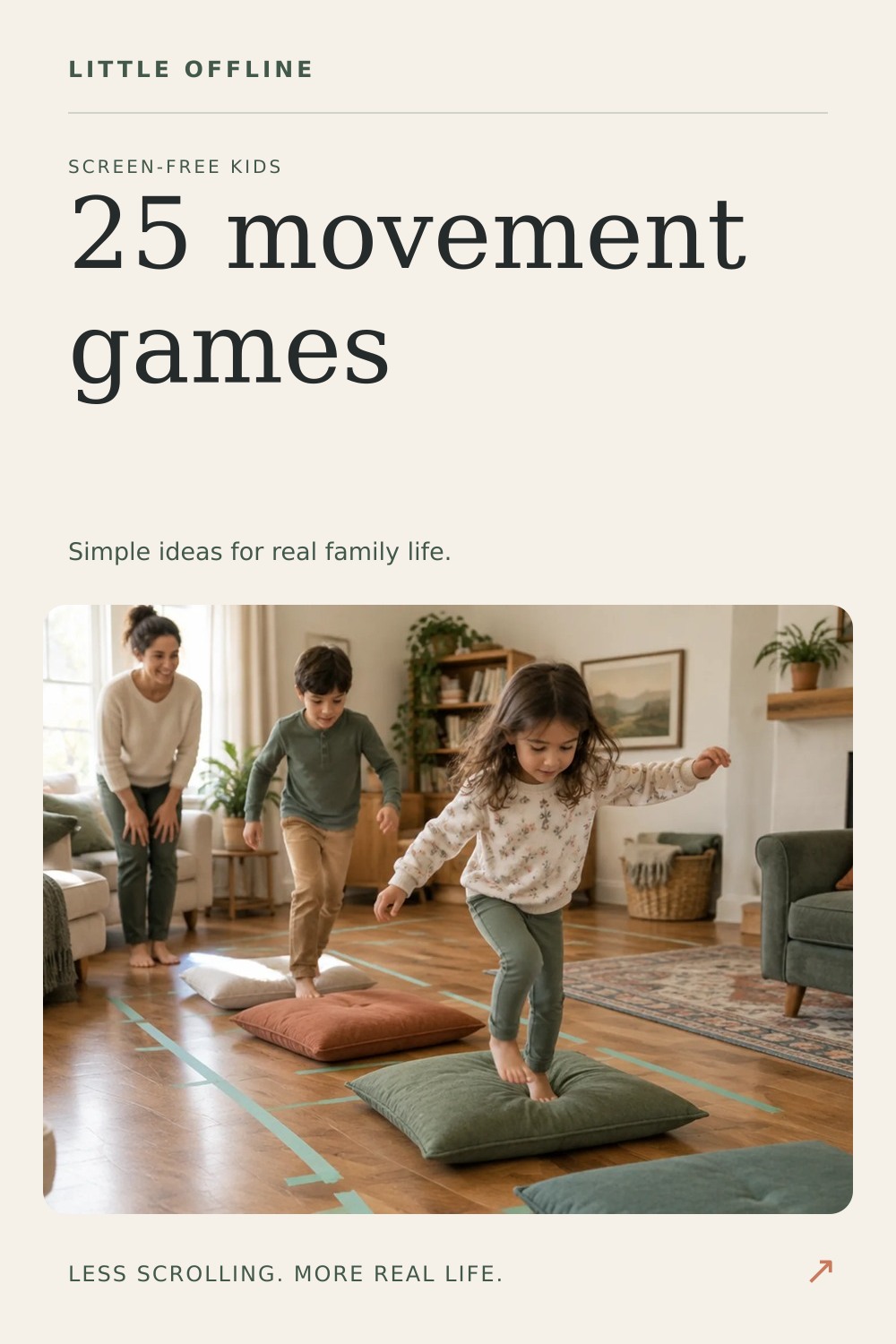 Pinterest graphic: 25 Movement Activities for High-Energy Kids