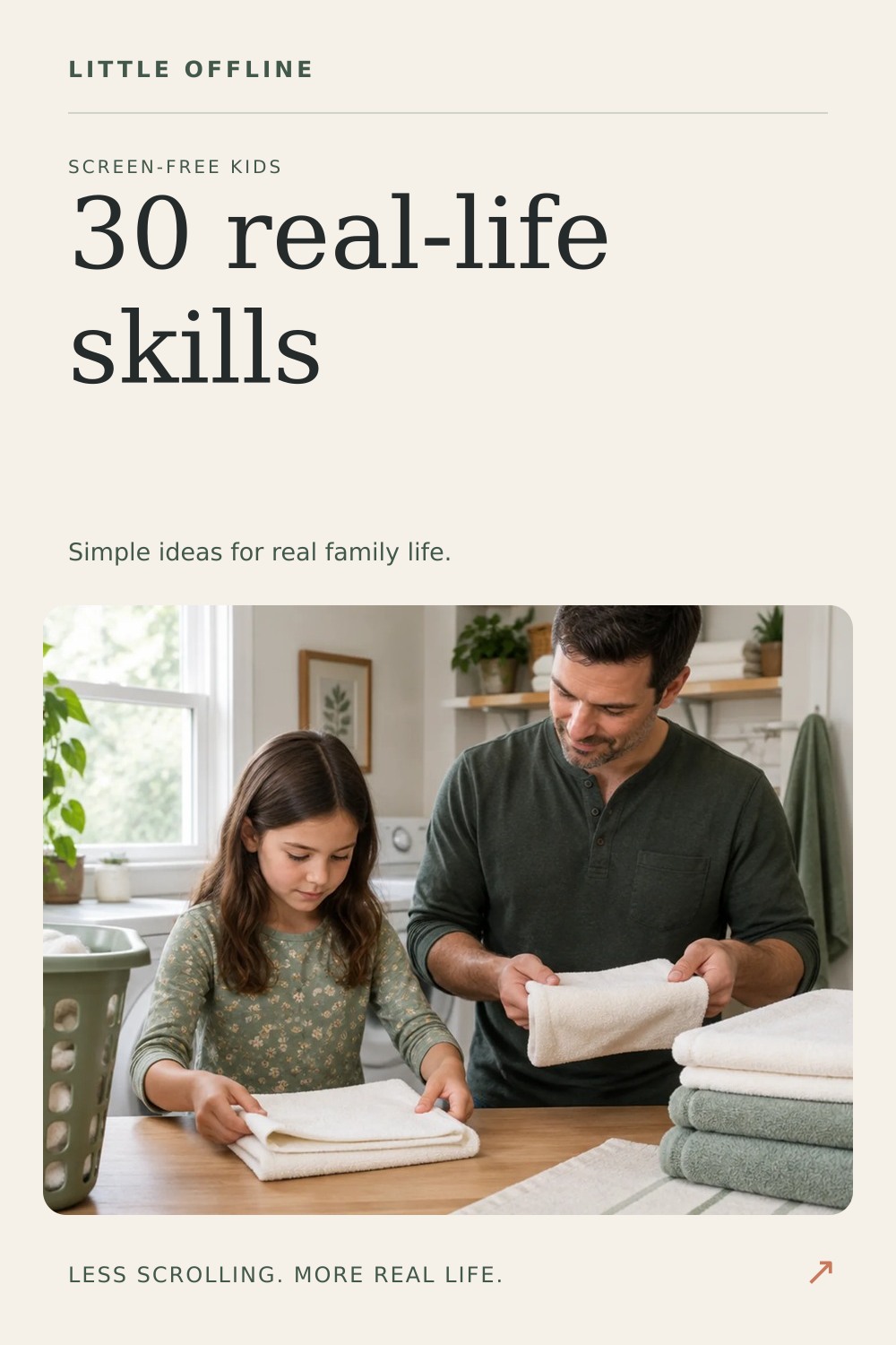 Pinterest graphic: 30 Life Skills Activities Kids Can Actually Do