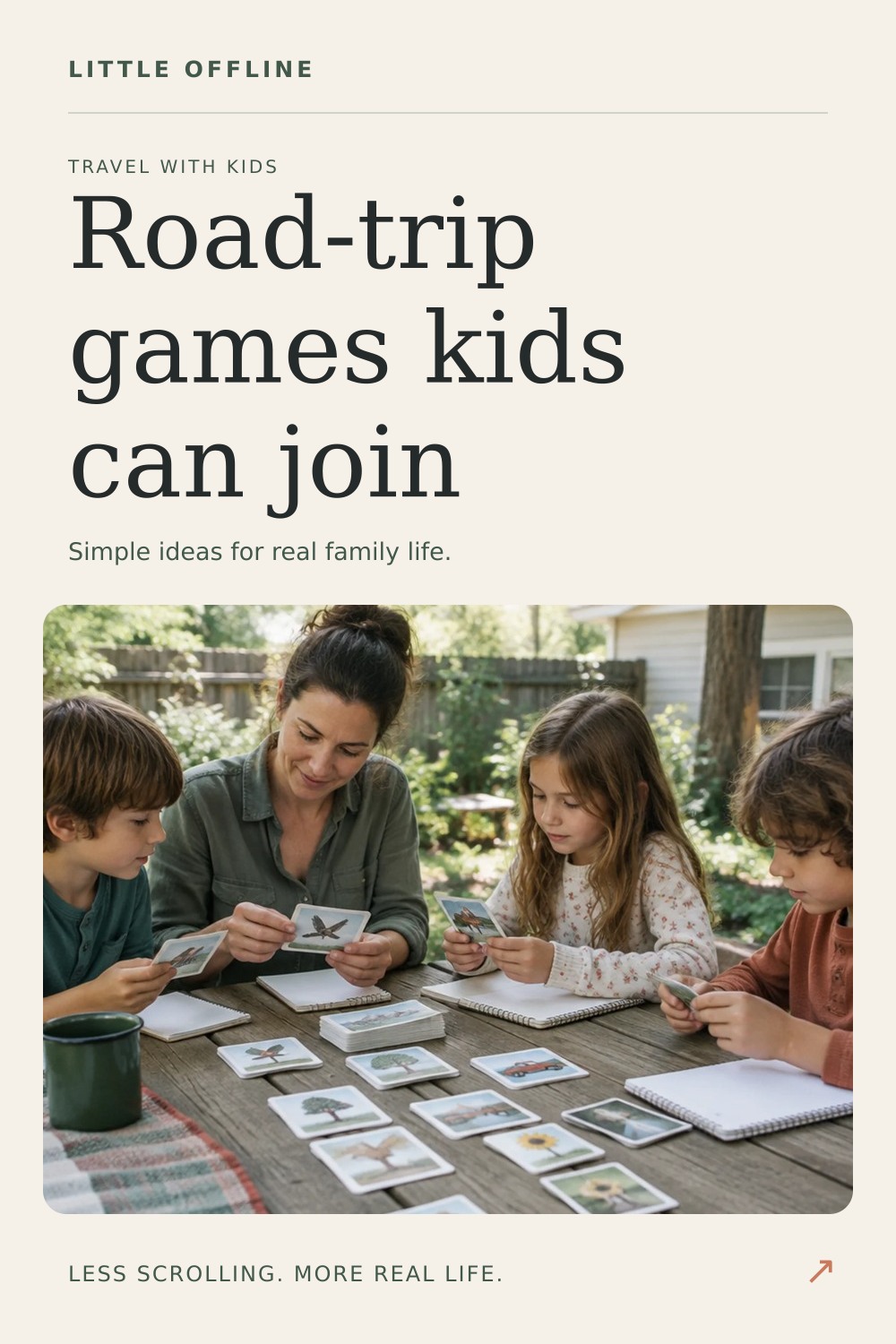 Pinterest graphic: Best Road Trip Games for Kids