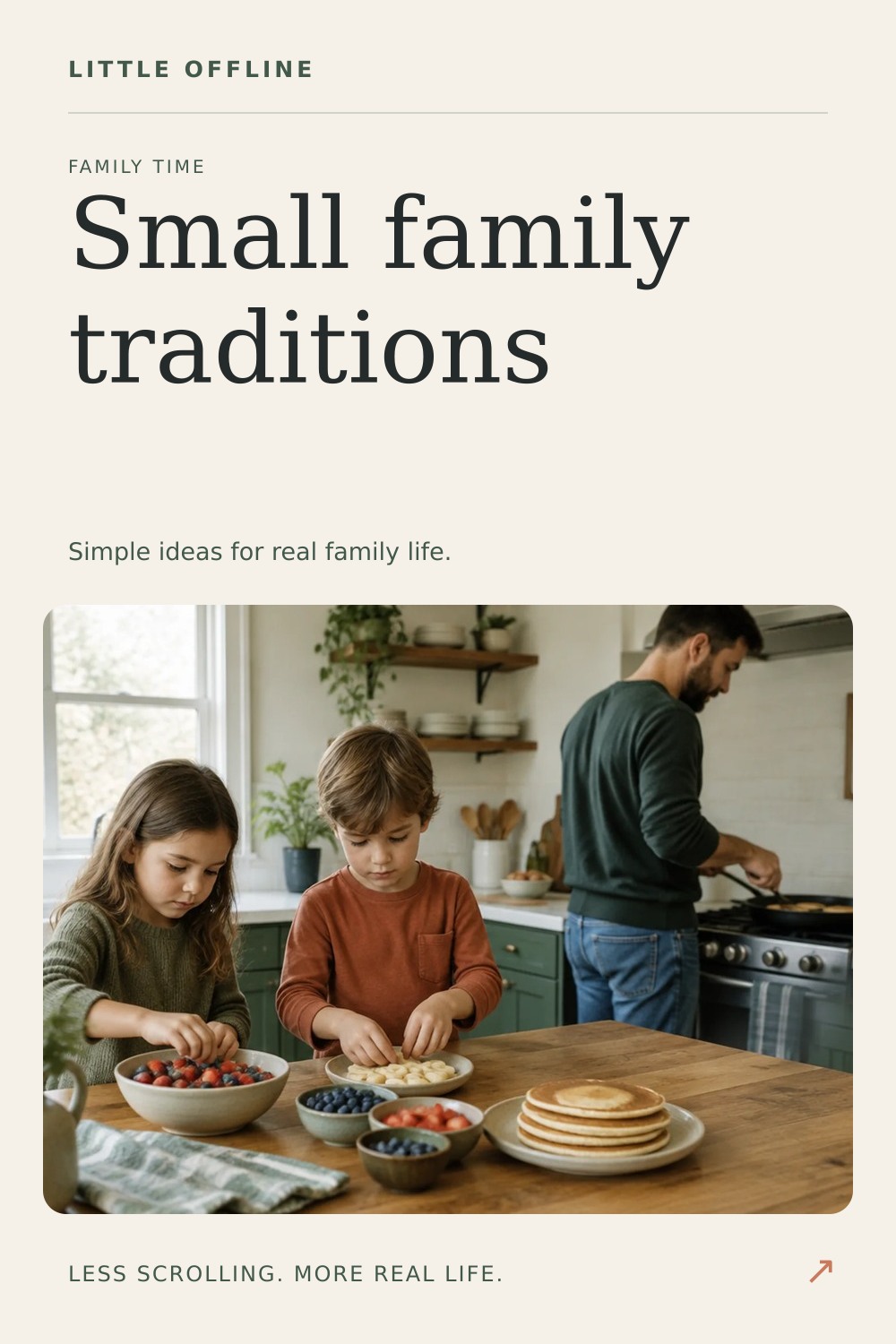 Pinterest graphic: Family Traditions to Start This Year