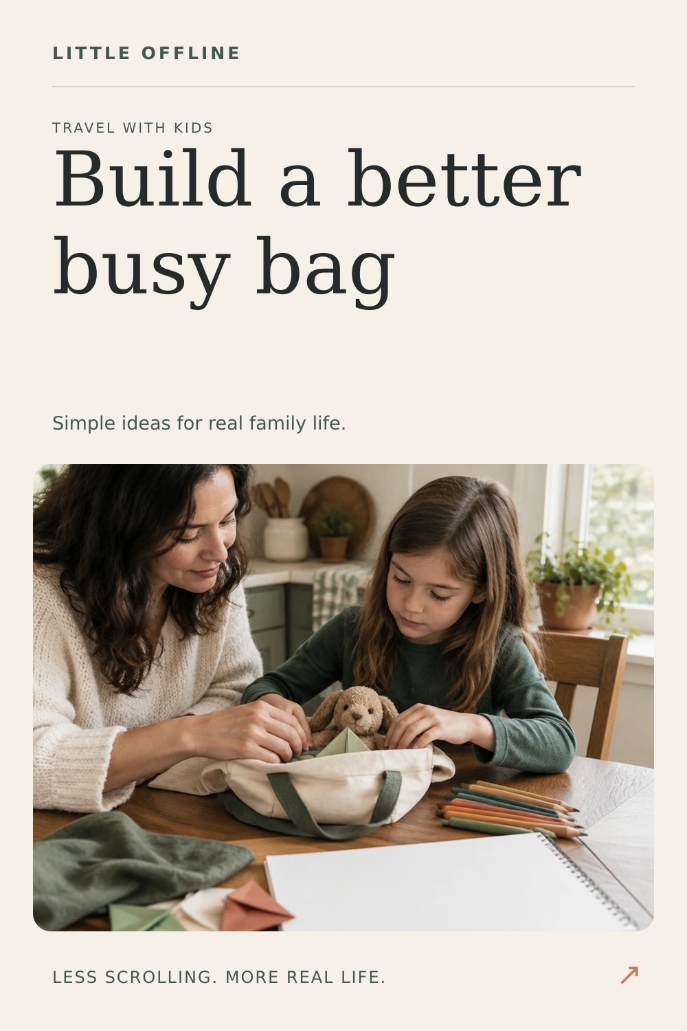 Pinterest graphic: How to Build a Road Trip Busy Bag