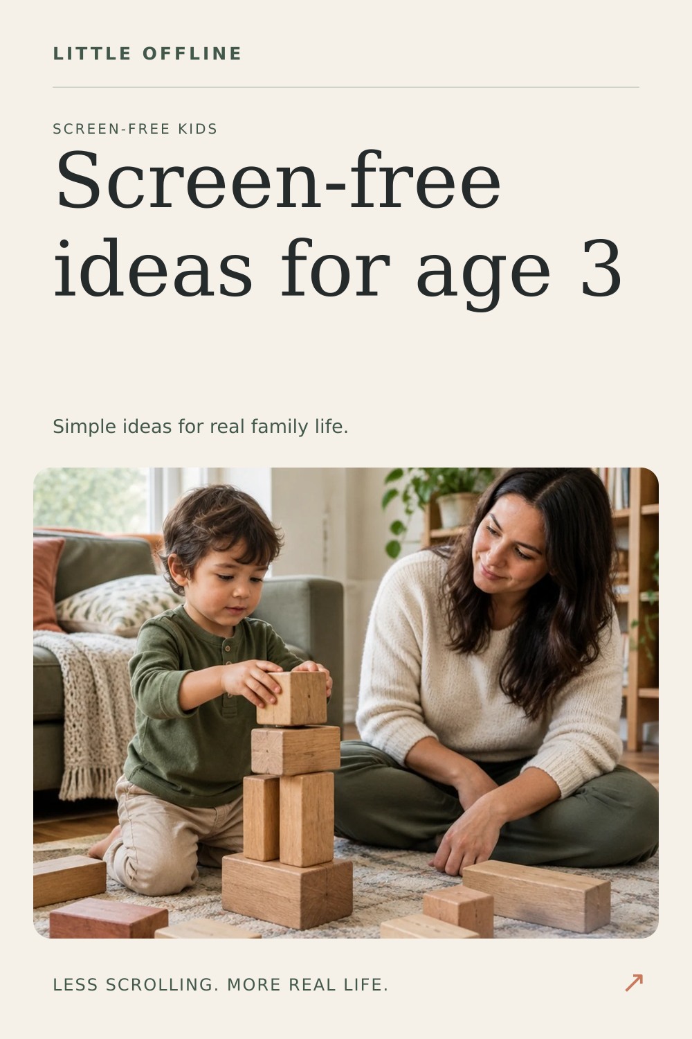 Pinterest graphic: Screen-Free Activities for 3-Year-Olds